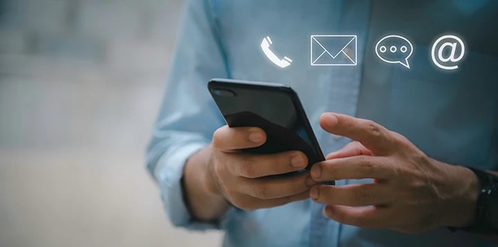 Communicating via mobile