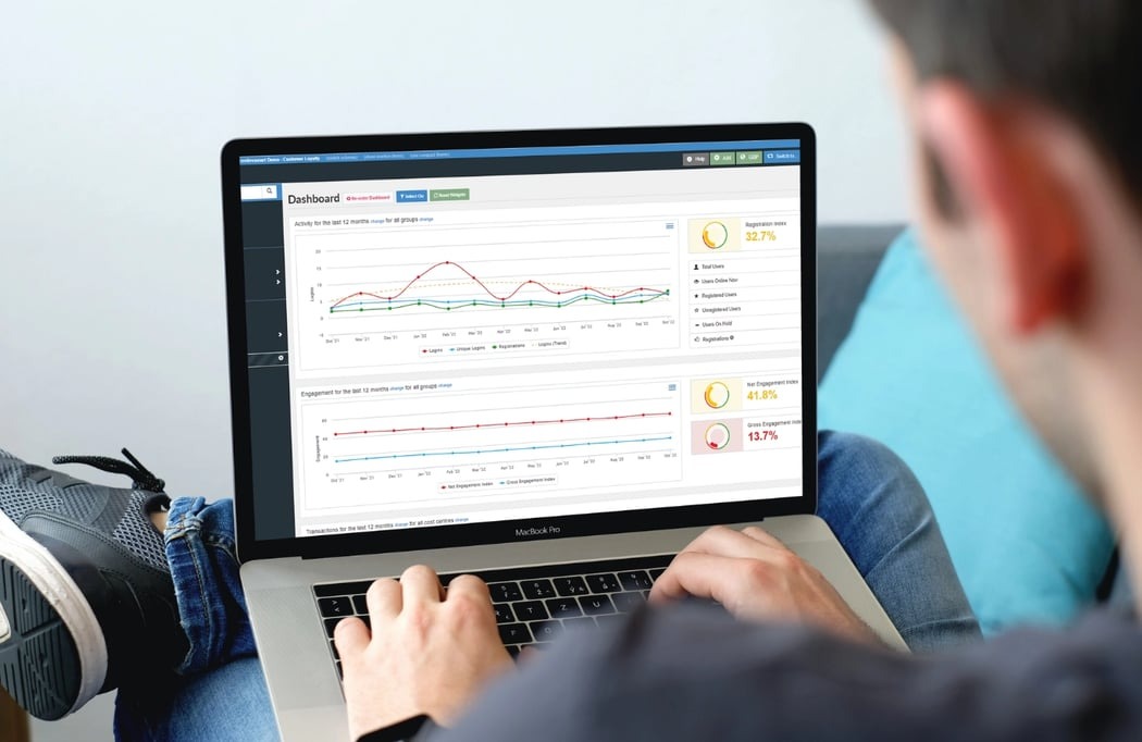Measuring success of a customer incentive scheme on laptop