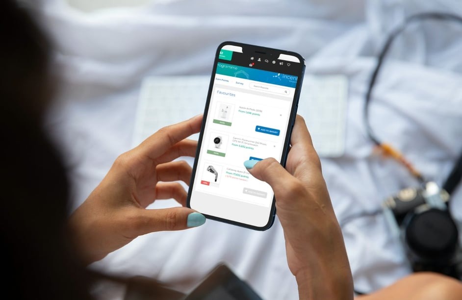 Sales incentive rewards on mobile