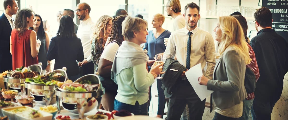 Employees rewarded at a social event