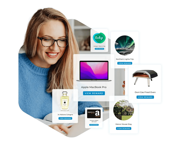 Incentive rewards catalogue platform visual