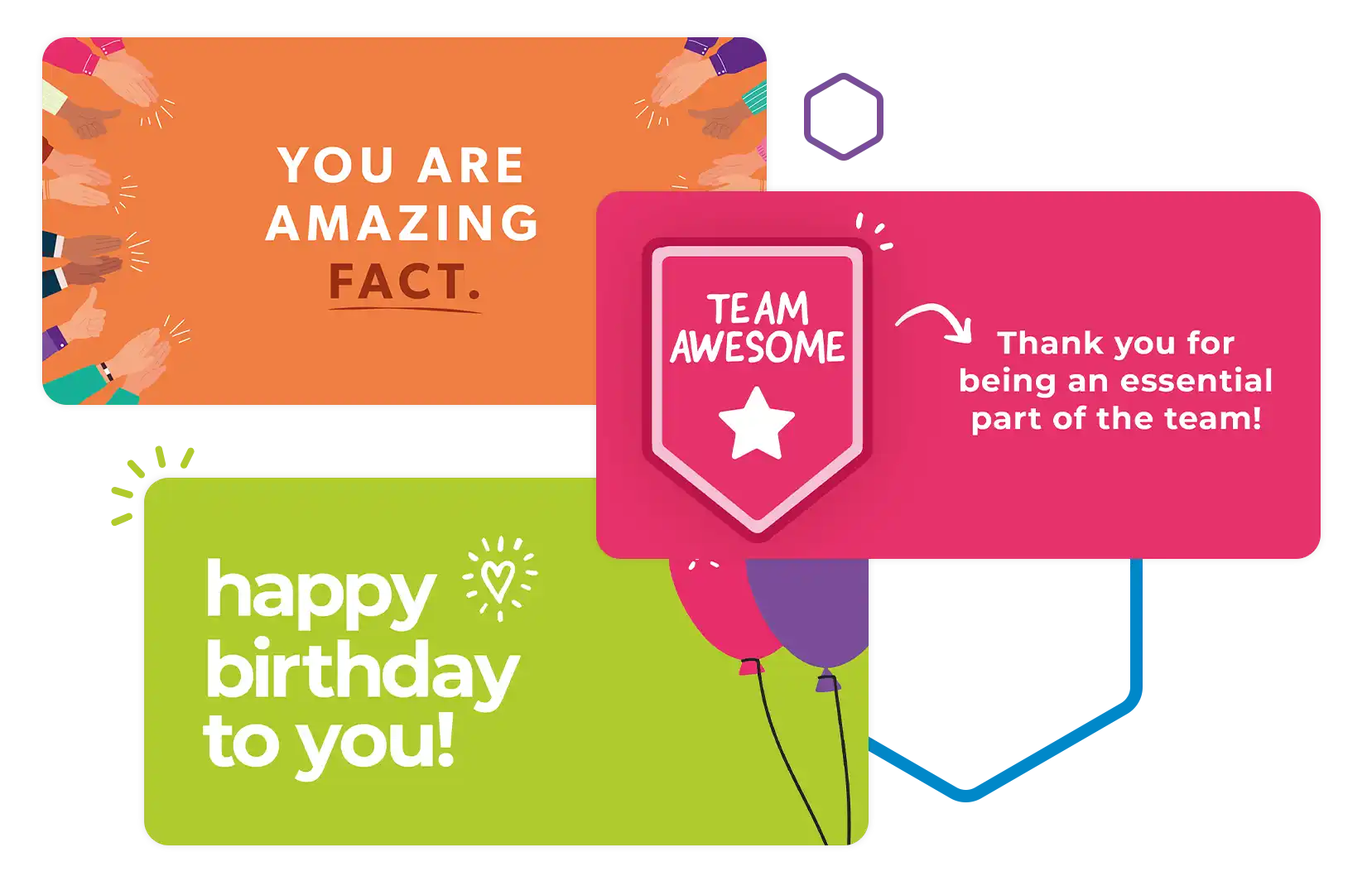 Employee recognition ecards