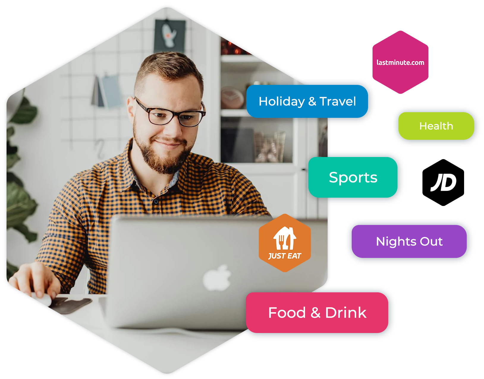 Salesperson shopping online