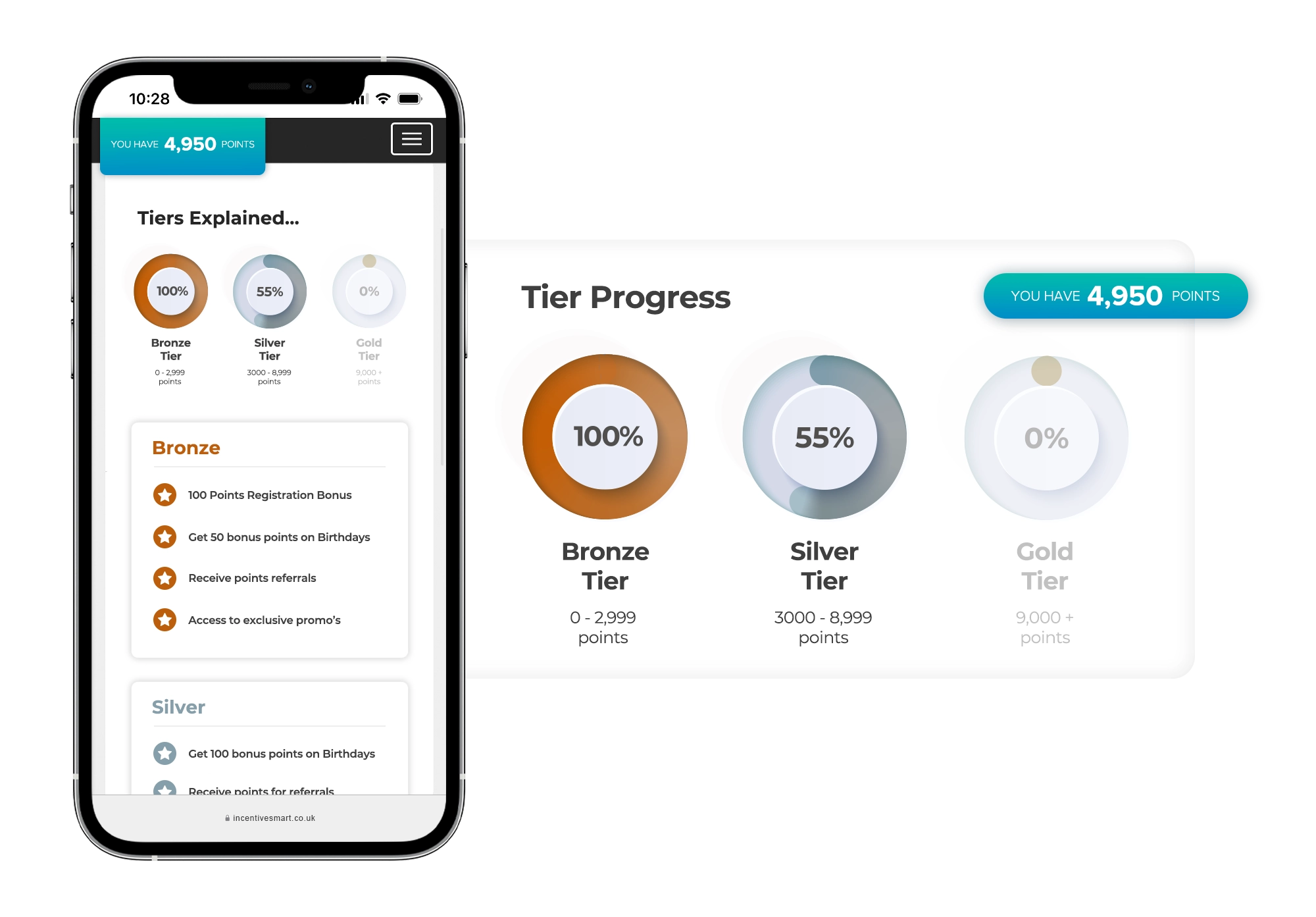 Tiered partner rewards